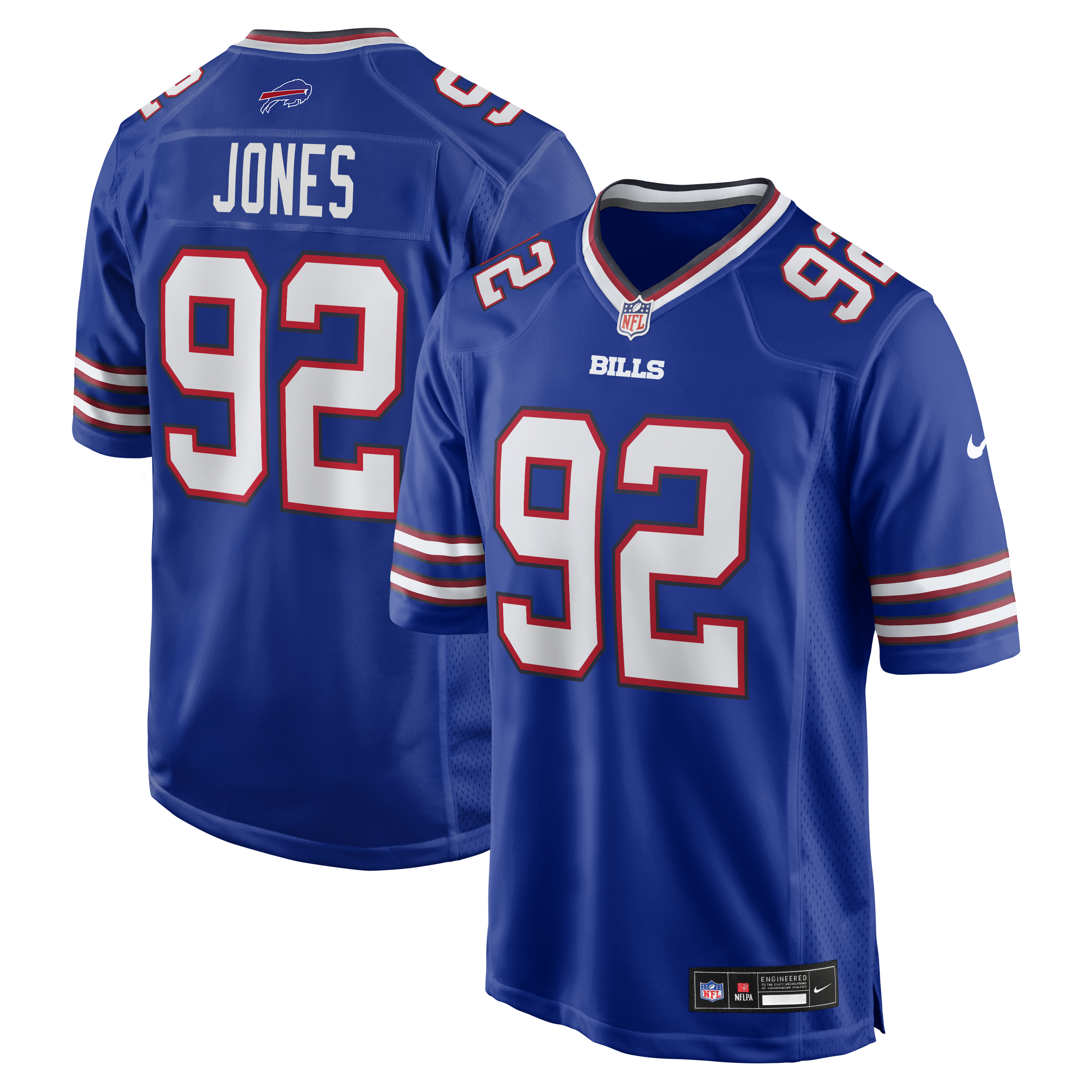 DaQuan Jones Buffalo Bills Game Player Jersey - Royal | Stitched Football Jersey TJS0681