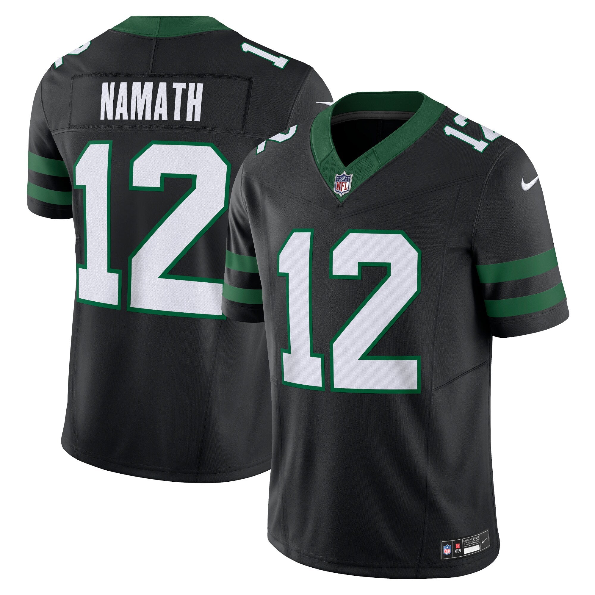 Joe Namath New York Jets Alternate Vapor F.U.S.E. Limited Jersey - Legacy Black | Stitched Football Jersey TJS0608