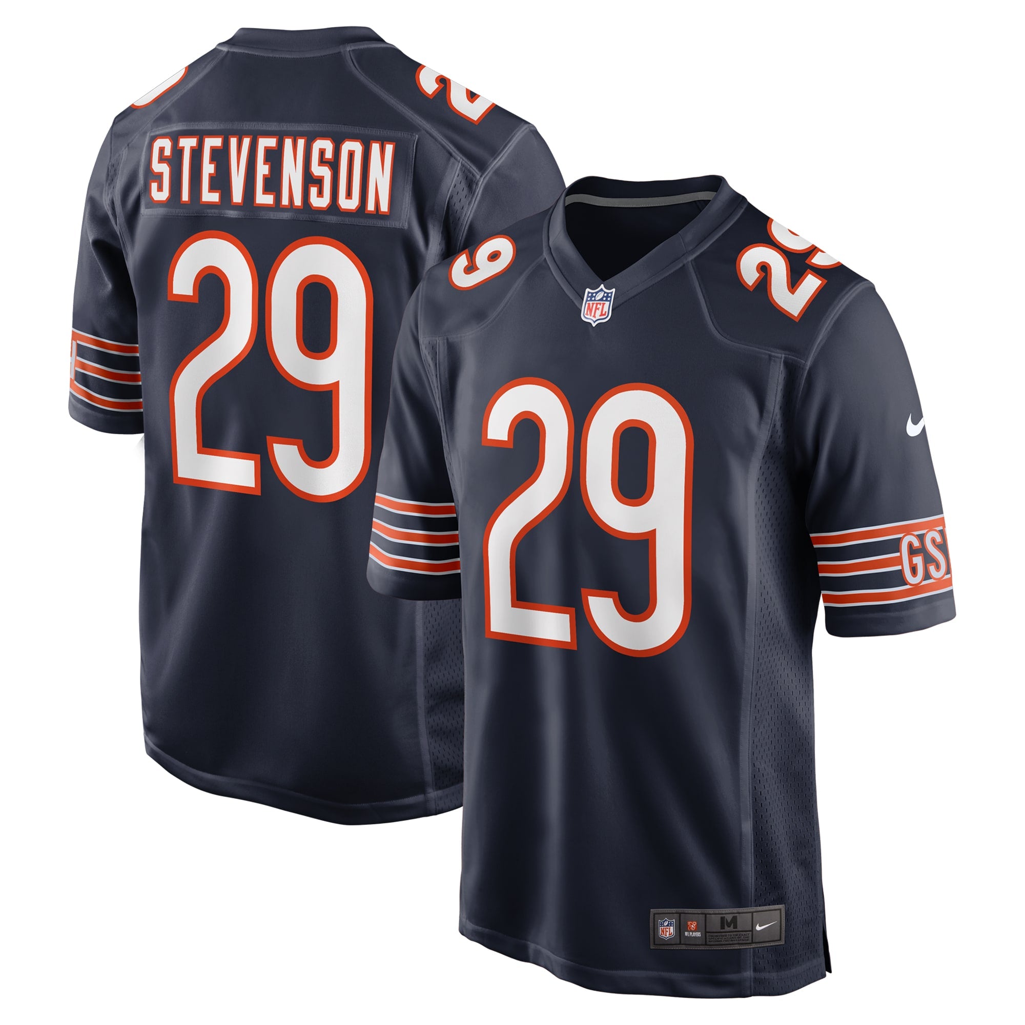 Tyrique Stevenson Chicago Bears Game Jersey - Navy | Stitched Football Jersey TJS0771