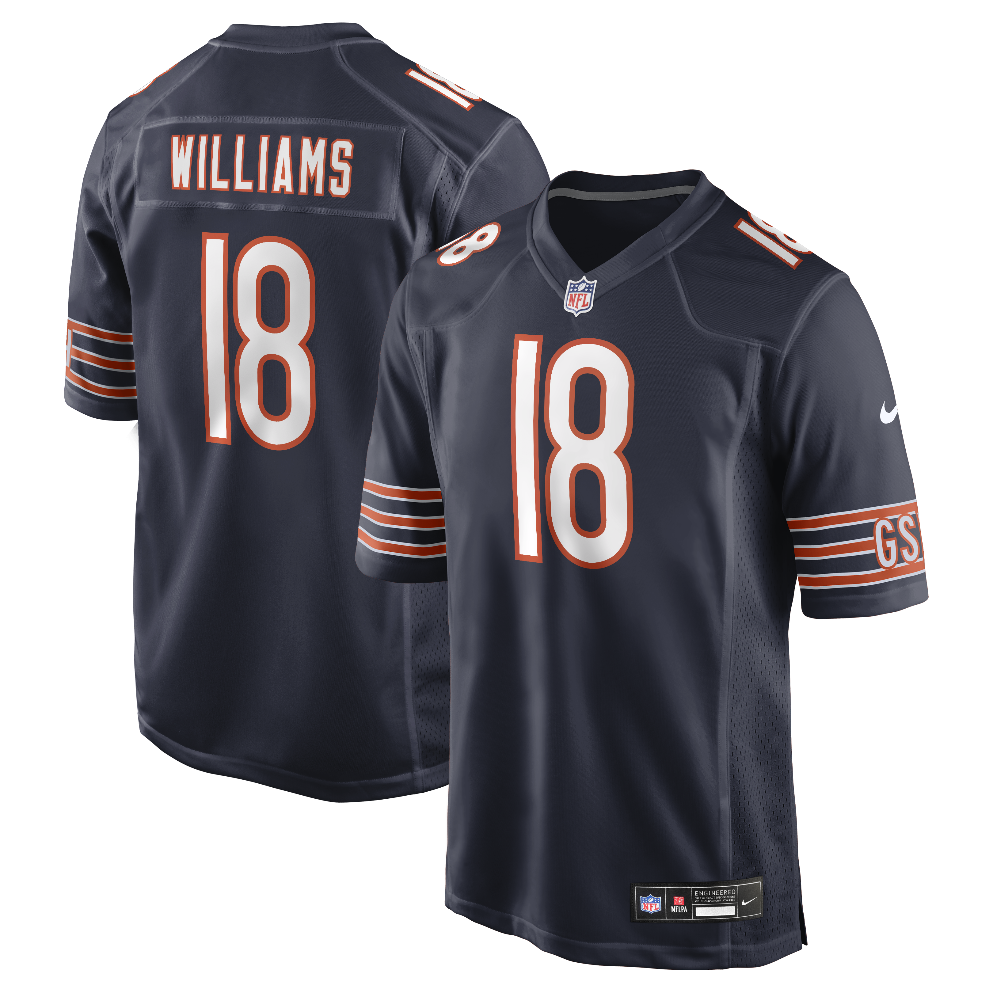 Caleb Williams Chicago Bears Player Game Jersey - Navy | Stitched Football Jersey TJS0747