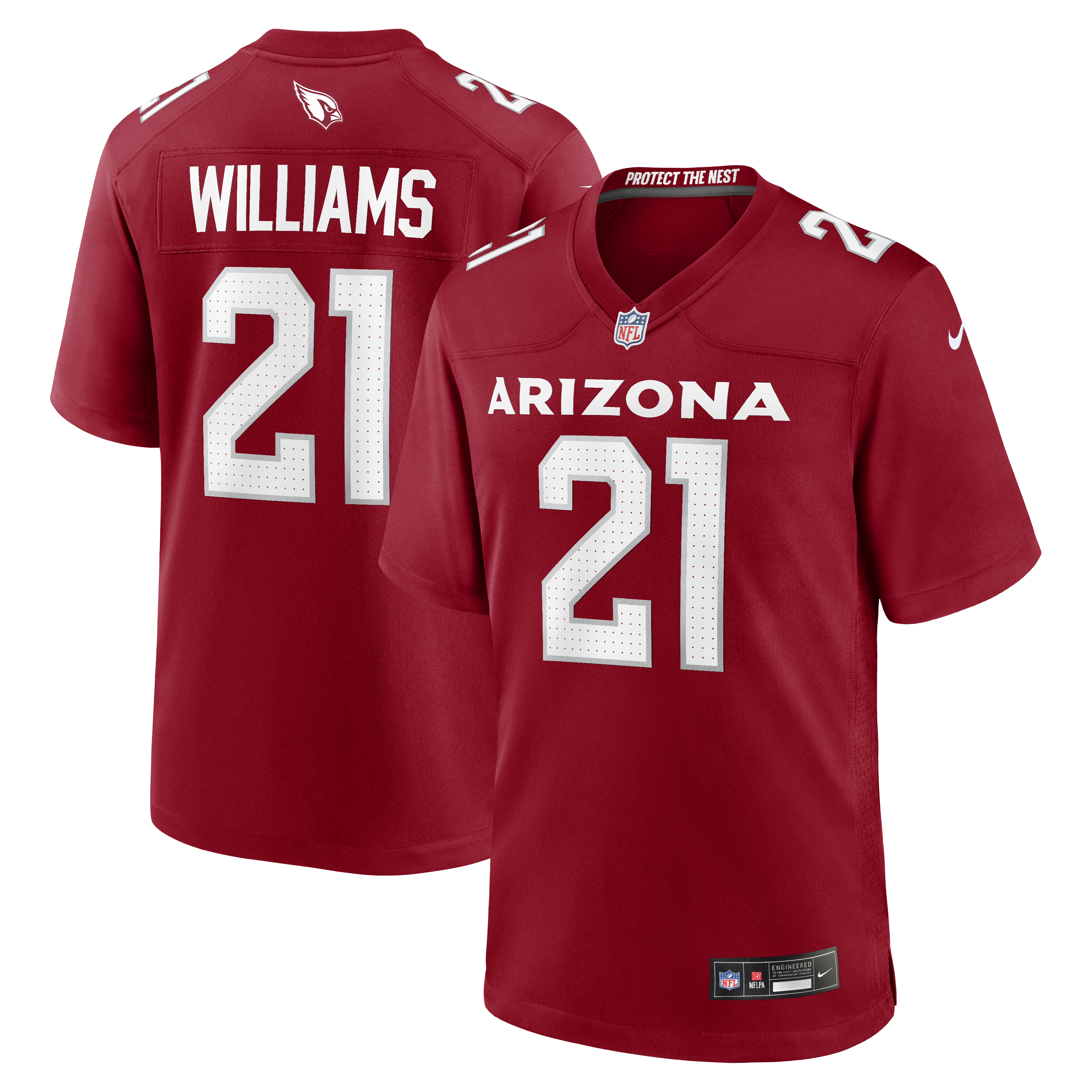 Garrett Williams Arizona Cardinals Game Jersey - Cardinal | Stitched Football Jersey TJS0606