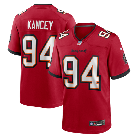 Calijah Kancey Tampa Bay Buccaneers Game Jersey - Red | Stitched Football Jersey TJS0653