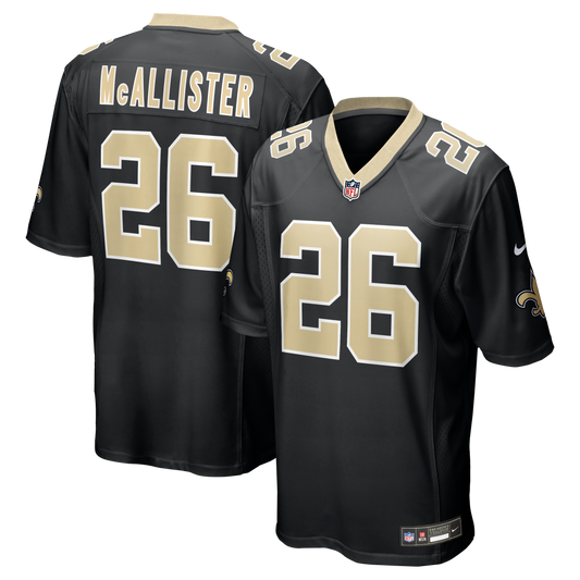 Deuce McAllister New Orleans Saints Game Retired Player Jersey - Black | Stitched Football Jersey TJS0659