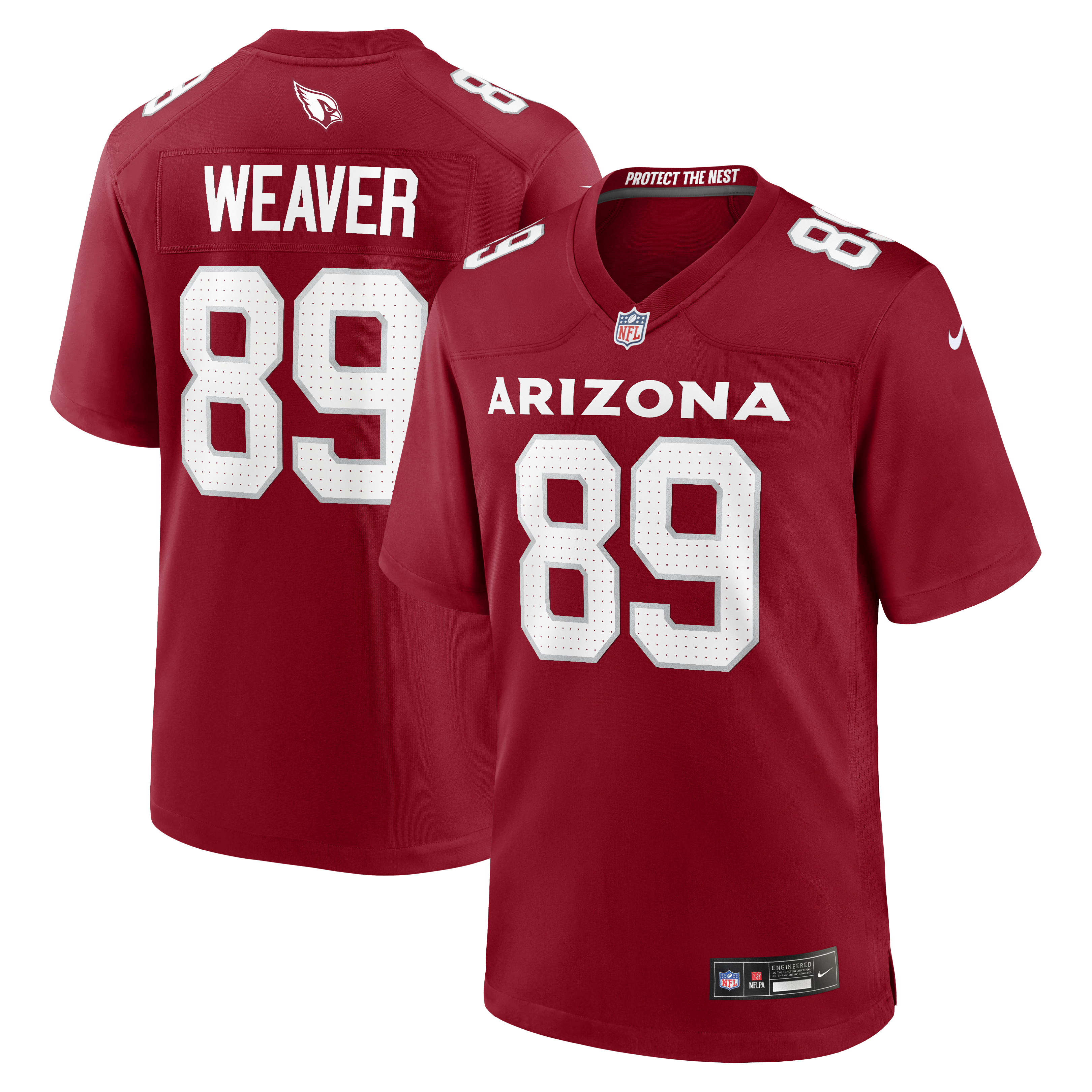 Xavier Weaver Arizona Cardinals Team Game Jersey - Cardinal | Stitched Football Jersey TJS0744
