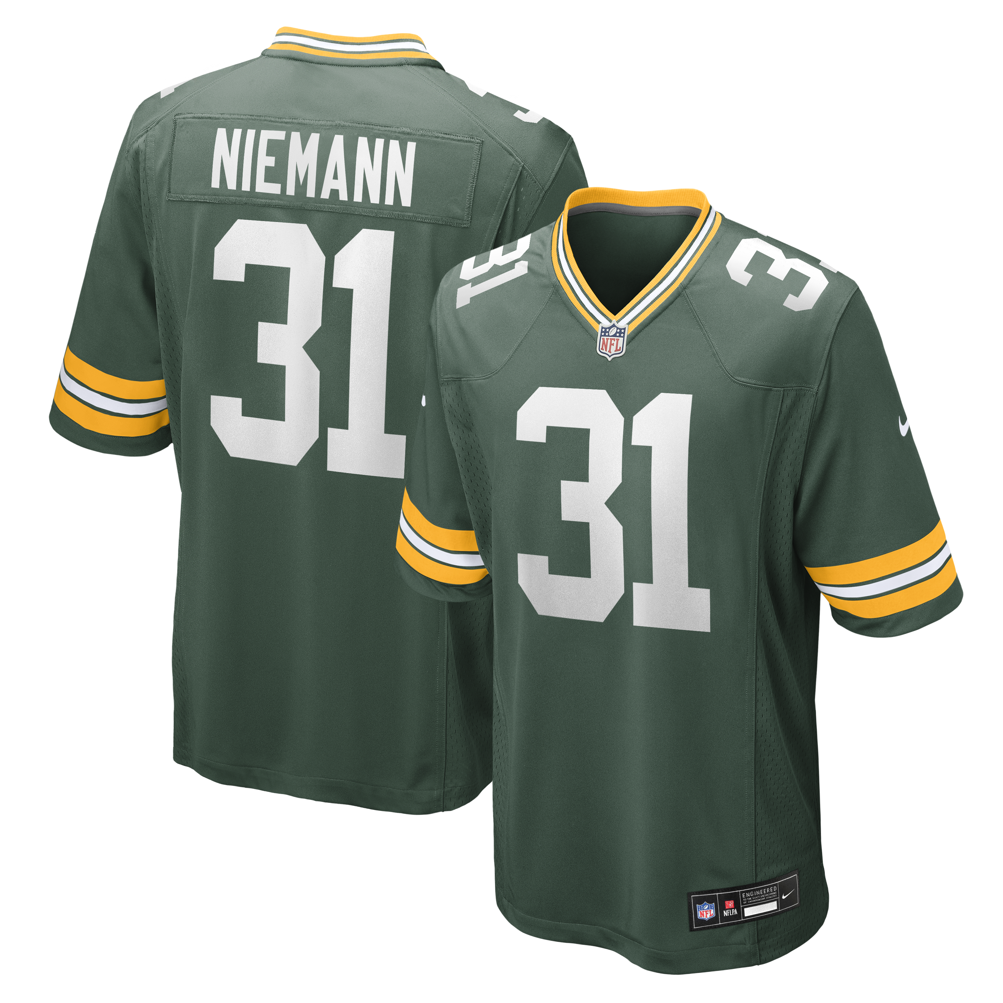 Nick Niemann Green Bay Packers Team Game Jersey - Green | Stitched Football Jersey TJS0796
