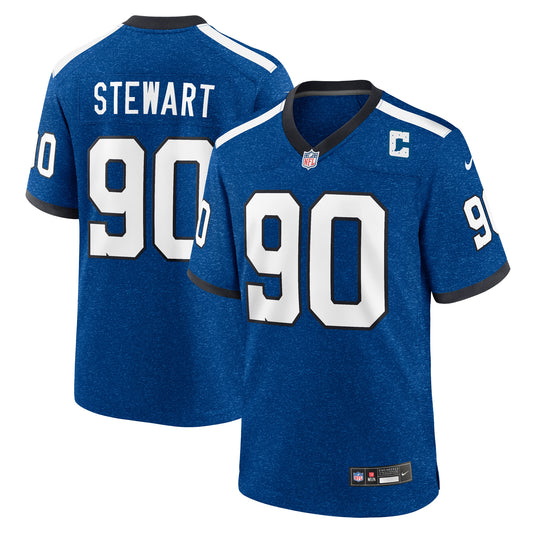 Grover Stewart Indianapolis Colts Alternate Game Jersey - Blue | Stitched Football Jersey TJS0620