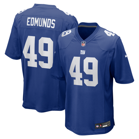 Tremaine Edmunds New York Giants Team Game Jersey - Royal | Stitched Football Jersey TJS0660