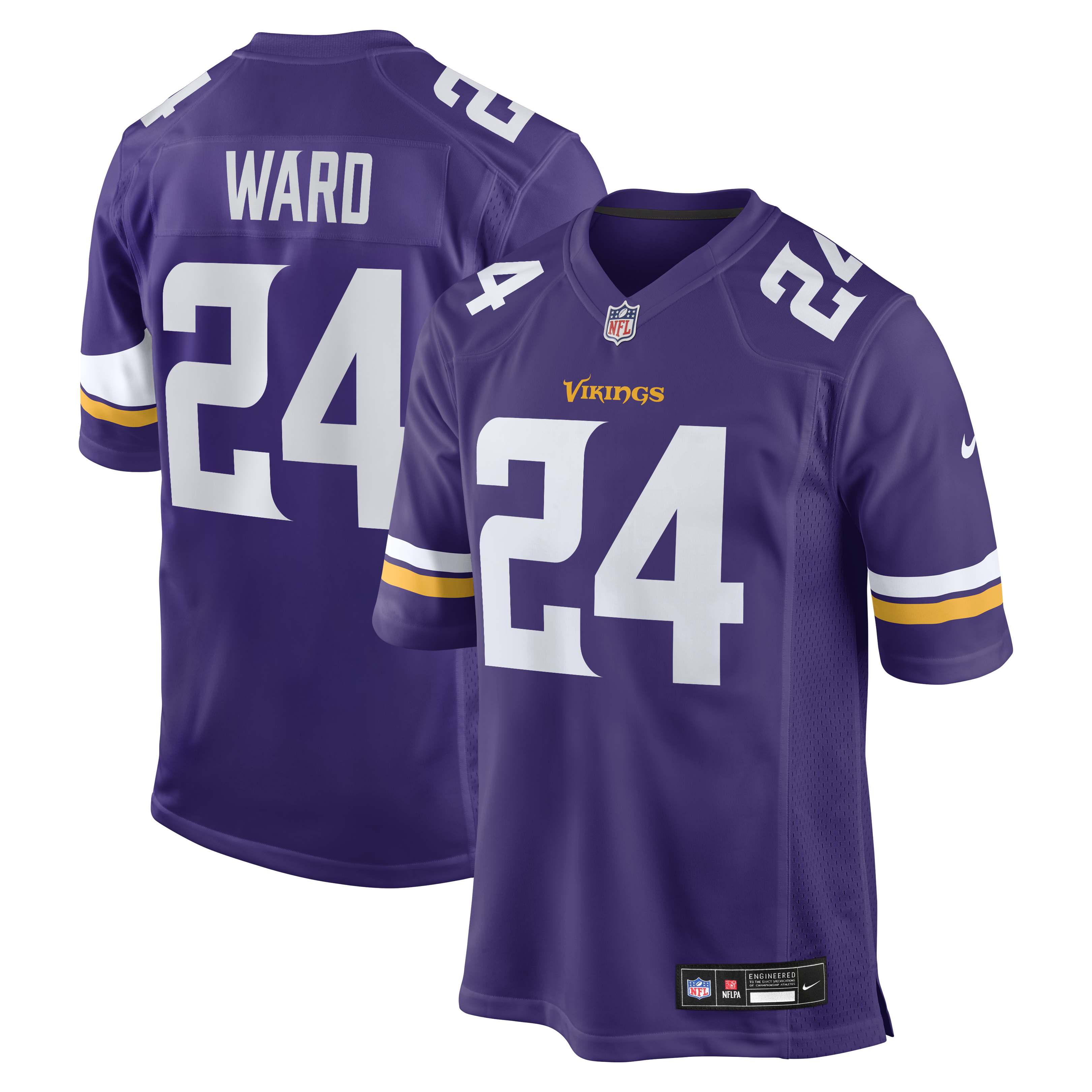 Jay Ward Minnesota Vikings Team Game Jersey - Purple | Stitched Football Jersey TJS0621
