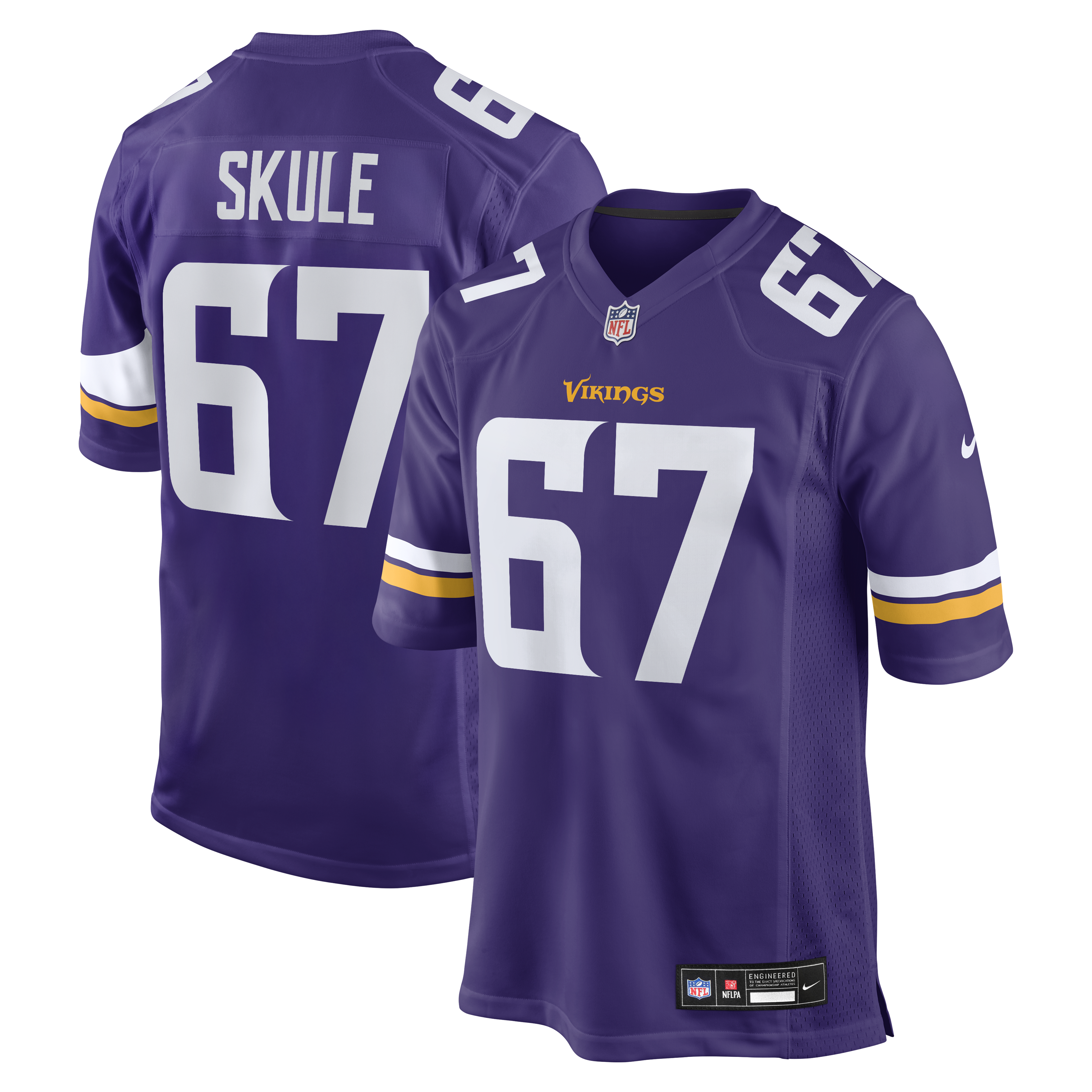 Justin Skule Minnesota Vikings Team Game Jersey - Purple | Stitched Football Jersey TJS0644