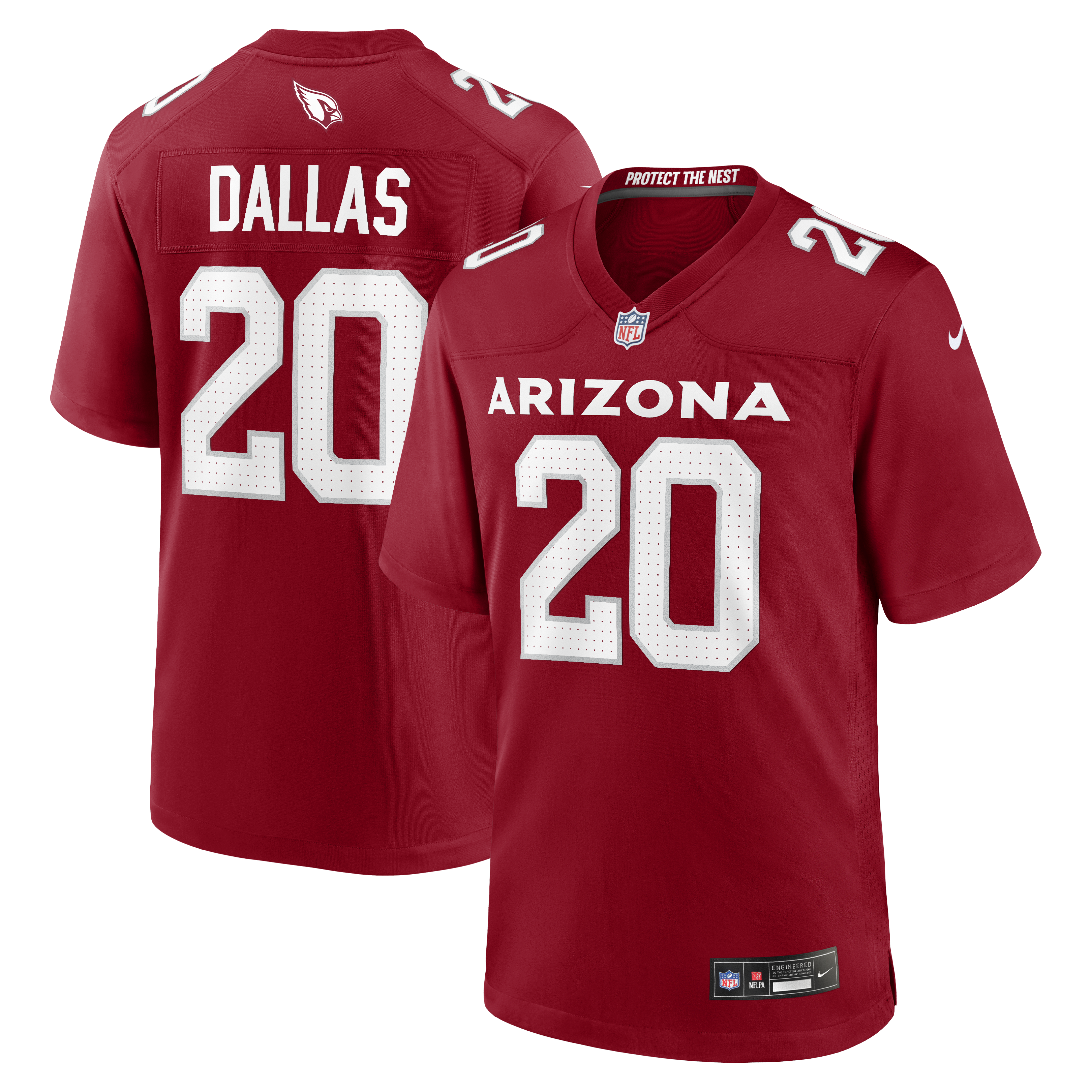 DeeJay Dallas Arizona Cardinals Team Game Jersey - Cardinal | Stitched Football Jersey TJS0667