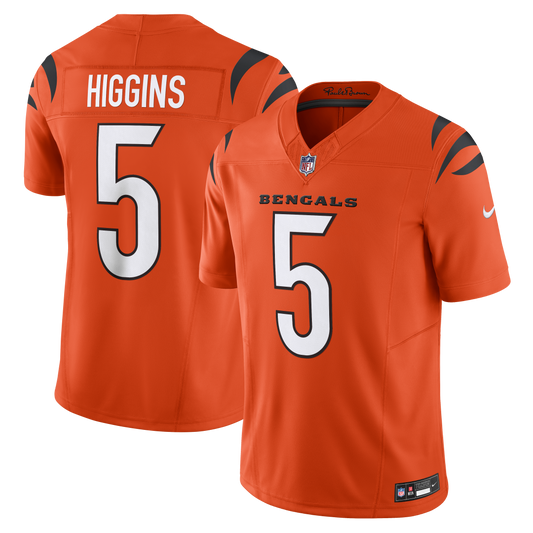 Tee Higgins Cincinnati Bengals Vapor F.U.S.E. Limited Jersey - Orange | Stitched Football Jersey TJS0753