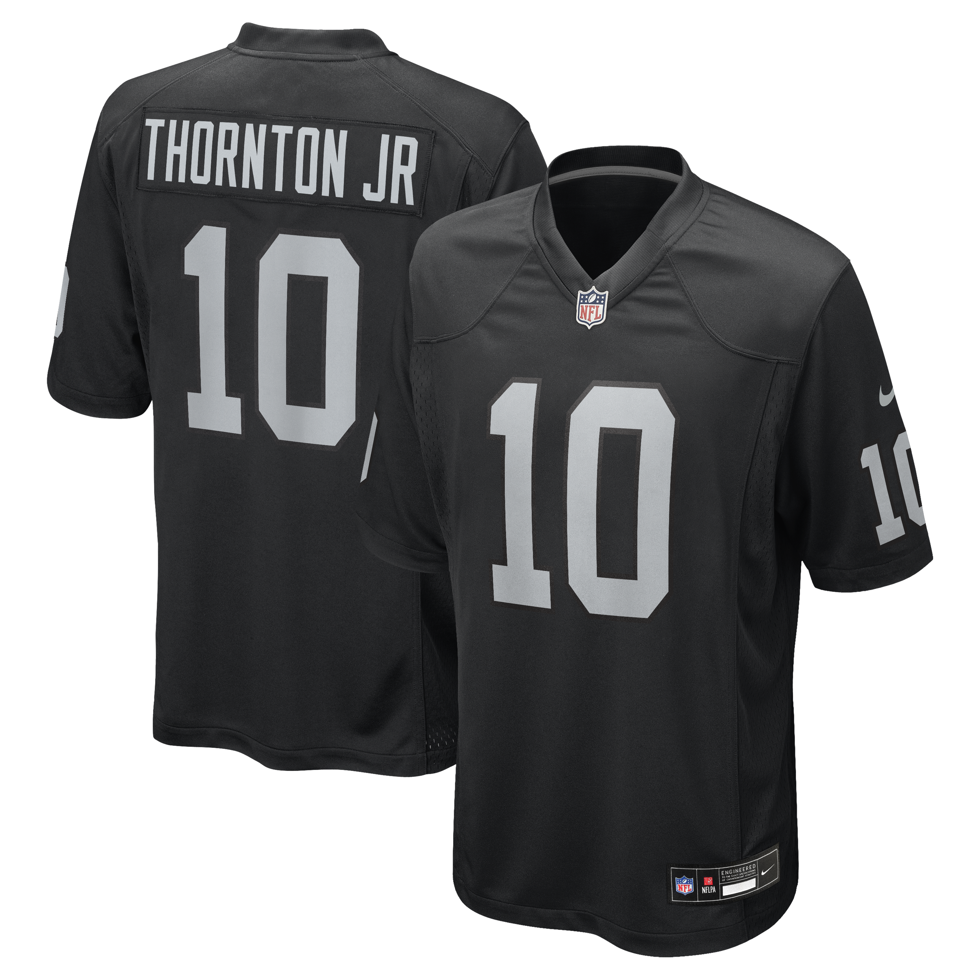 Dont'e Thornton Jr. Las Vegas Raiders Team Game Jersey - Black | Stitched Football Jersey TJS0720