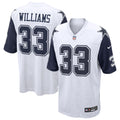 Javonte Williams Dallas Cowboys Alternate Game Jersey - White | Stitched Football Jersey TJS0738