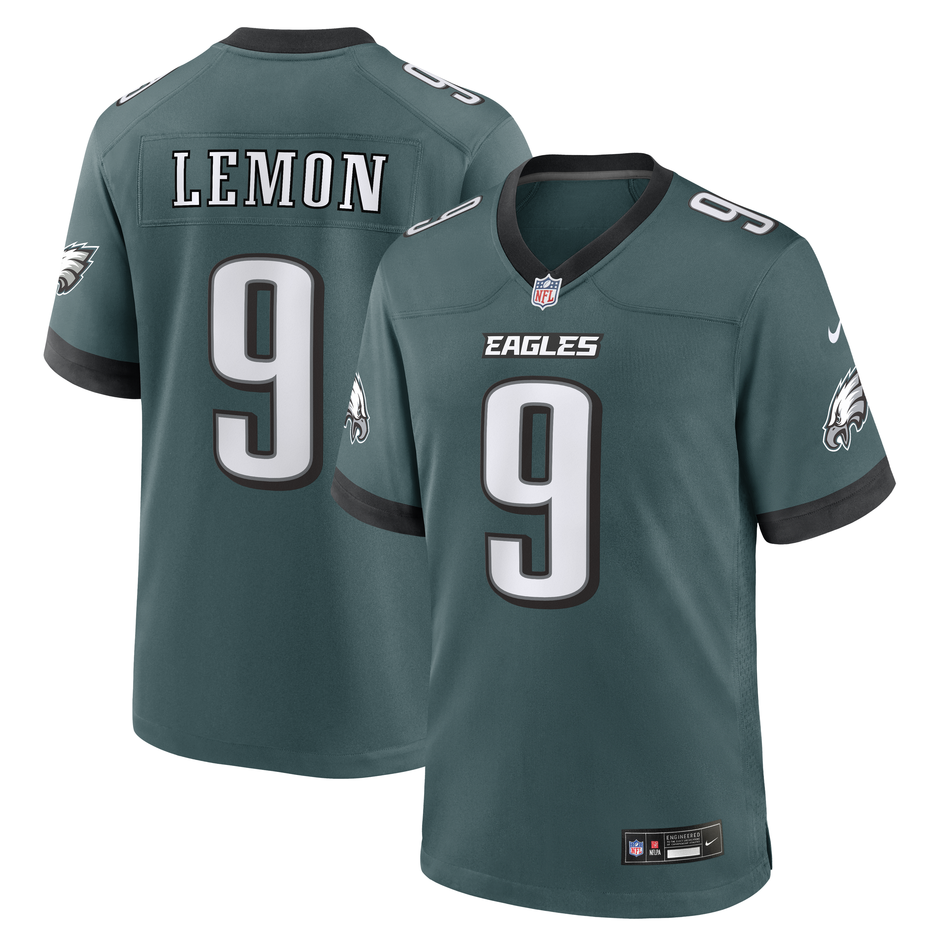 Makai Lemon Philadelphia Eagles 2026 NFL Draft First Round Pick No. 20 Team Game Jersey - Green | Stitched Football Jersey TJS0716