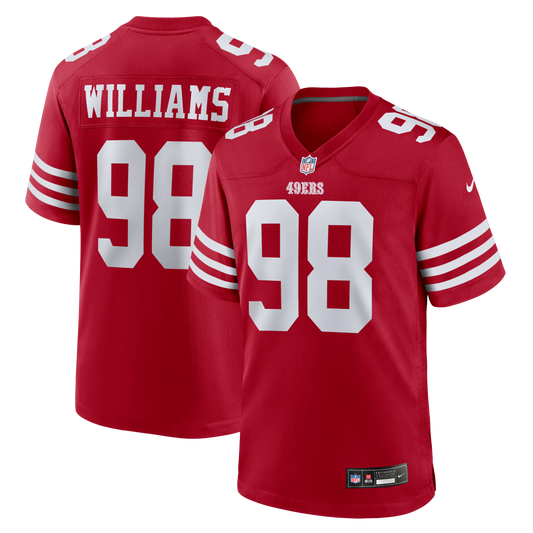 Mykel Williams San Francisco 49ers Game Player Jersey - Scarlet | Stitched Football Jersey TJS0697