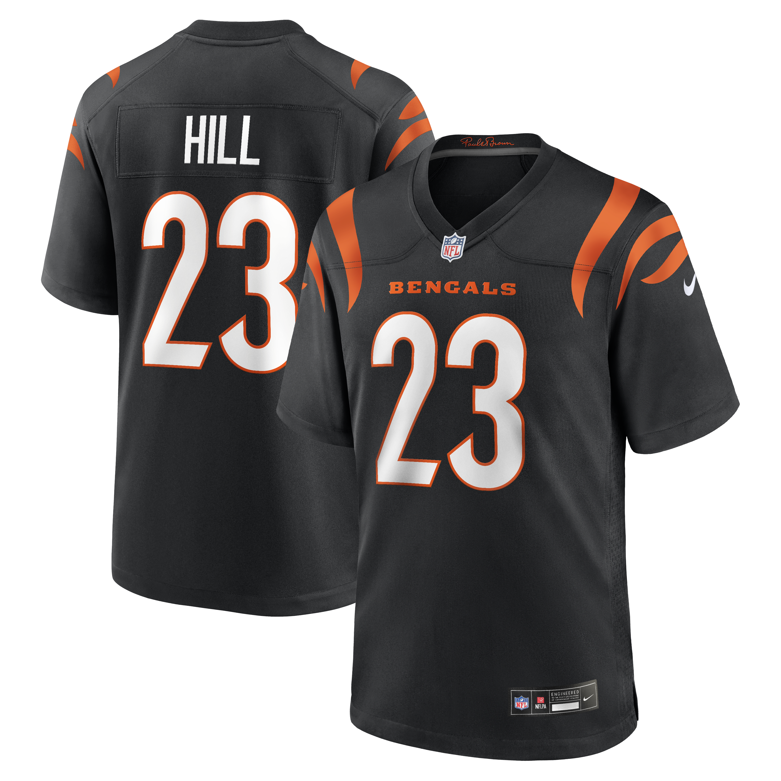 Daxton Hill Cincinnati Bengals Player Game Jersey - Black | Stitched Football Jersey TJS0717