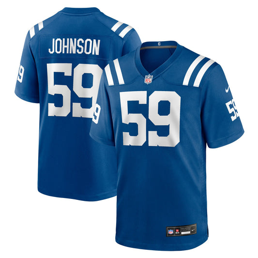 Buddy Johnson Indianapolis Colts Team Game Jersey - Royal | Stitched Football Jersey TJS0702