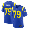 Keagen Trost Los Angeles Rams Team Game Jersey - Royal | Stitched Football Jersey TJS0743