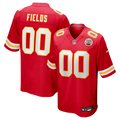 Justin Fields Kansas City Chiefs Game Jersey - Red | Stitched Football Jersey TJS0756