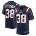 Rhamondre Stevenson New England Patriots Game Jersey - Navy | Stitched Football Jersey TJS0788