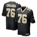 David Edwards New Orleans Saints Team Game Jersey - Black | Stitched Football Jersey TJS0790