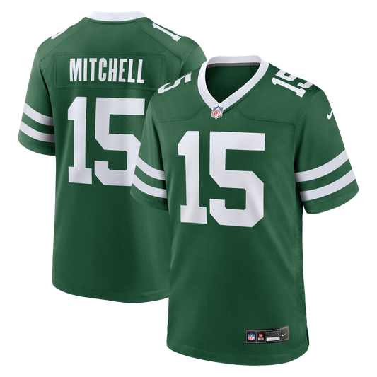 Adonai Mitchell New York Jets Team Game Jersey - Legacy Green | Stitched Football Jersey TJS0643