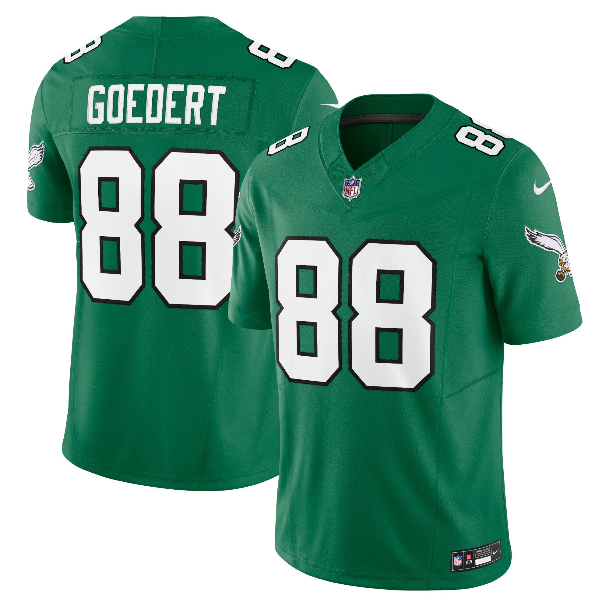 Dallas Goedert Philadelphia Eagles Vapor F.U.S.E. Limited Jersey - Kelly Green | Stitched Football Jersey TJS0735