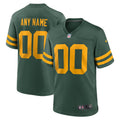 Green Bay Packers Alternate Custom Jersey - Green | Stitched Football Jersey TJS0641