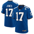 Daniel Jones Indianapolis Colts Alternate 2 Indiana Nights Game Jersey - Heather Royal | Stitched Football Jersey TJS0601