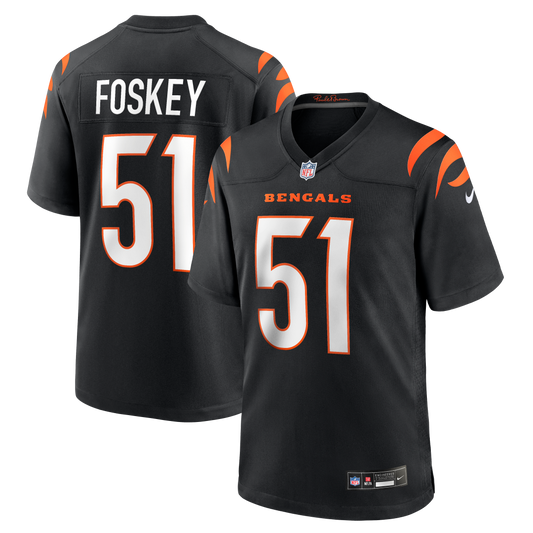 Isaiah Foskey Cincinnati Bengals Team Game Jersey - Black | Stitched Football Jersey TJS0823
