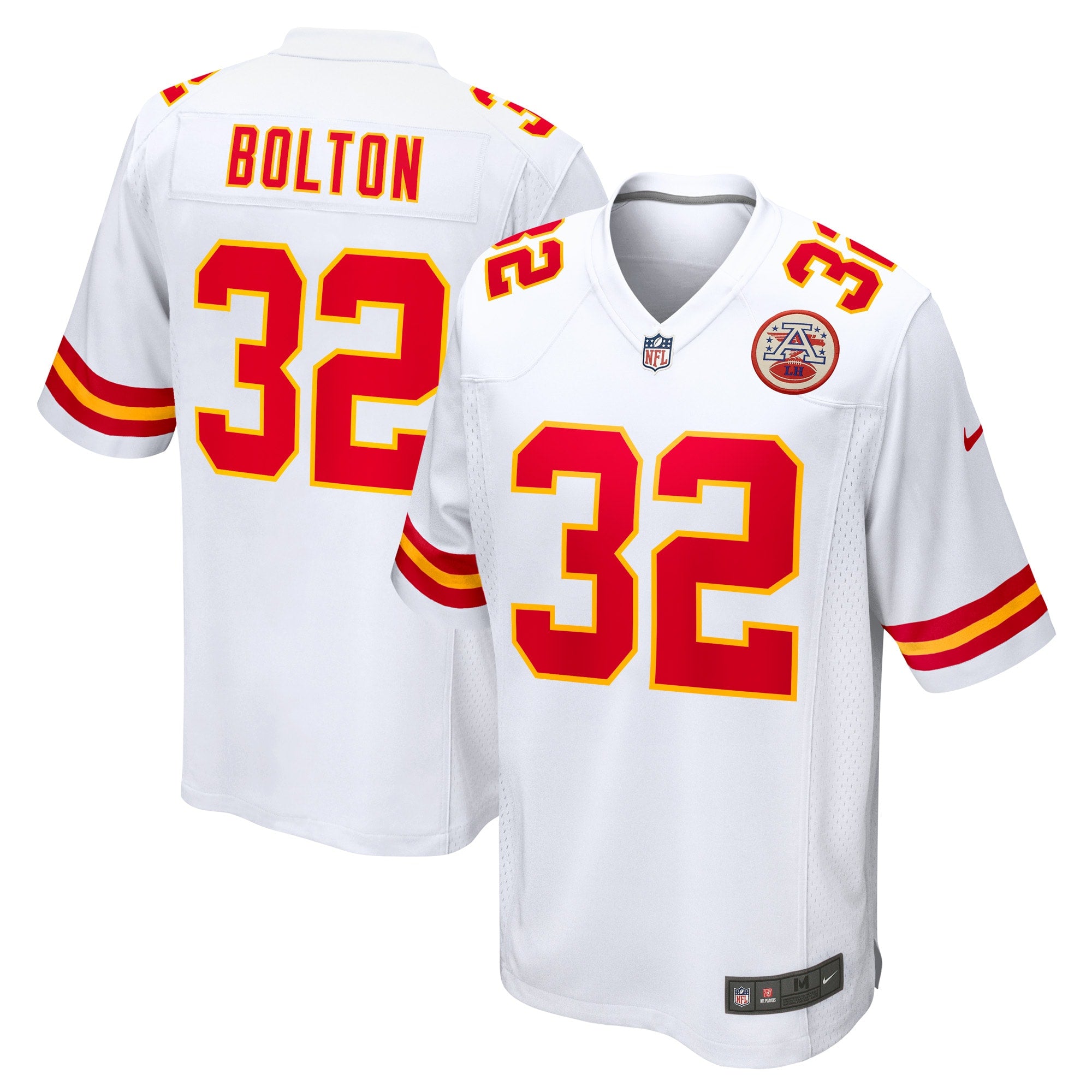 Nick Bolton Kansas City Chiefs Away Game Player Jersey - White | Stitched Football Jersey TJS0806