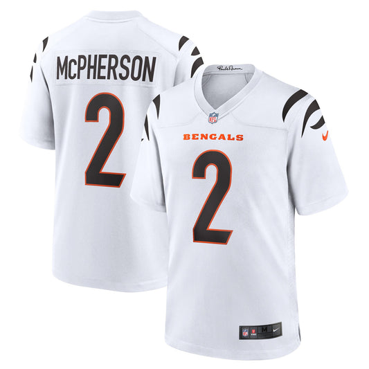 Evan McPherson Cincinnati Bengals Game Player Jersey - White | Stitched Football Jersey TJS0899