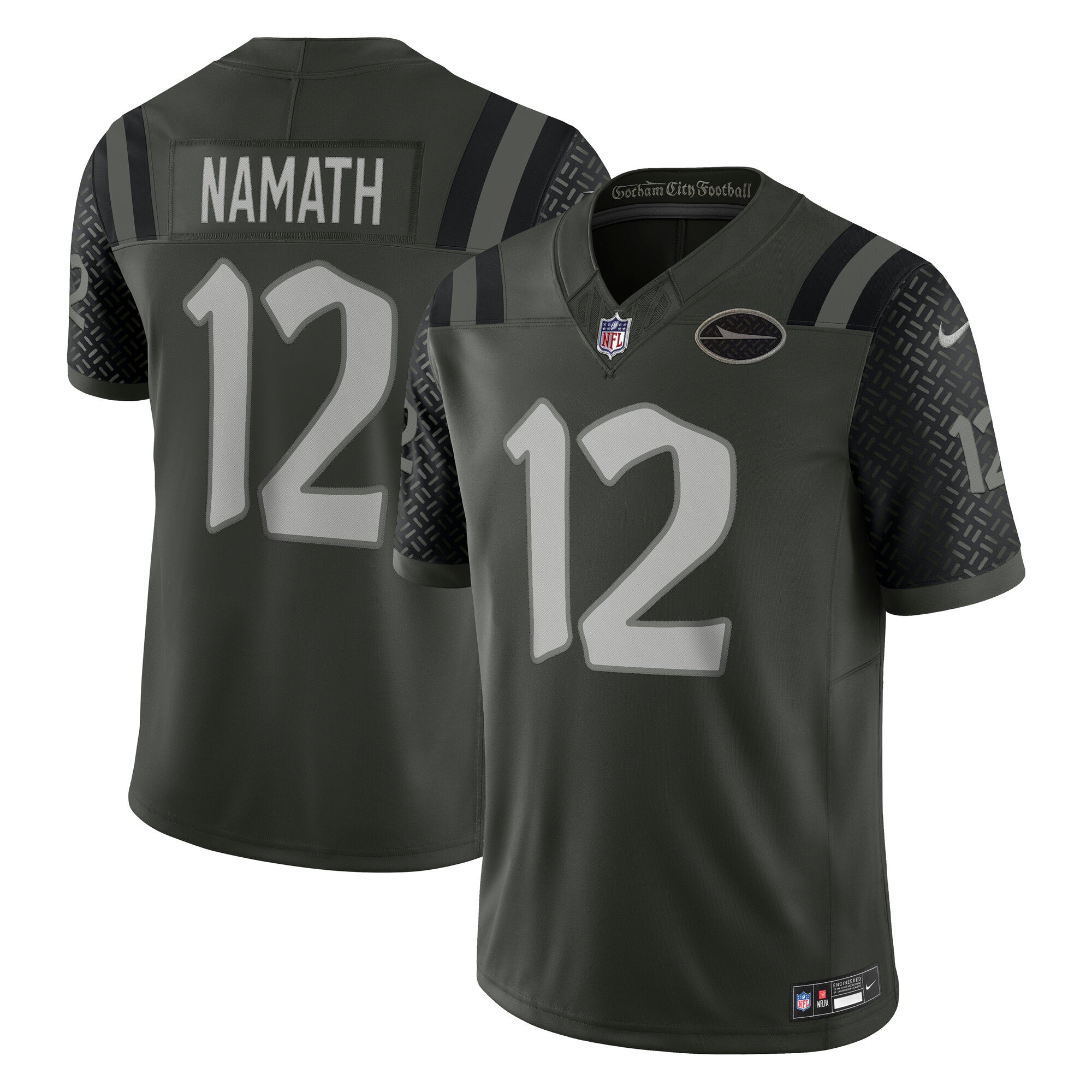 Joe Namath New York Jets 2025 Rivalries Collection Stitched Limited Jersey - Gotham Green | Stitched Football Jersey TJS0860