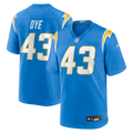 Troy Dye Los Angeles Chargers Game Jersey - Powder Blue | Stitched Football Jersey TJS0804