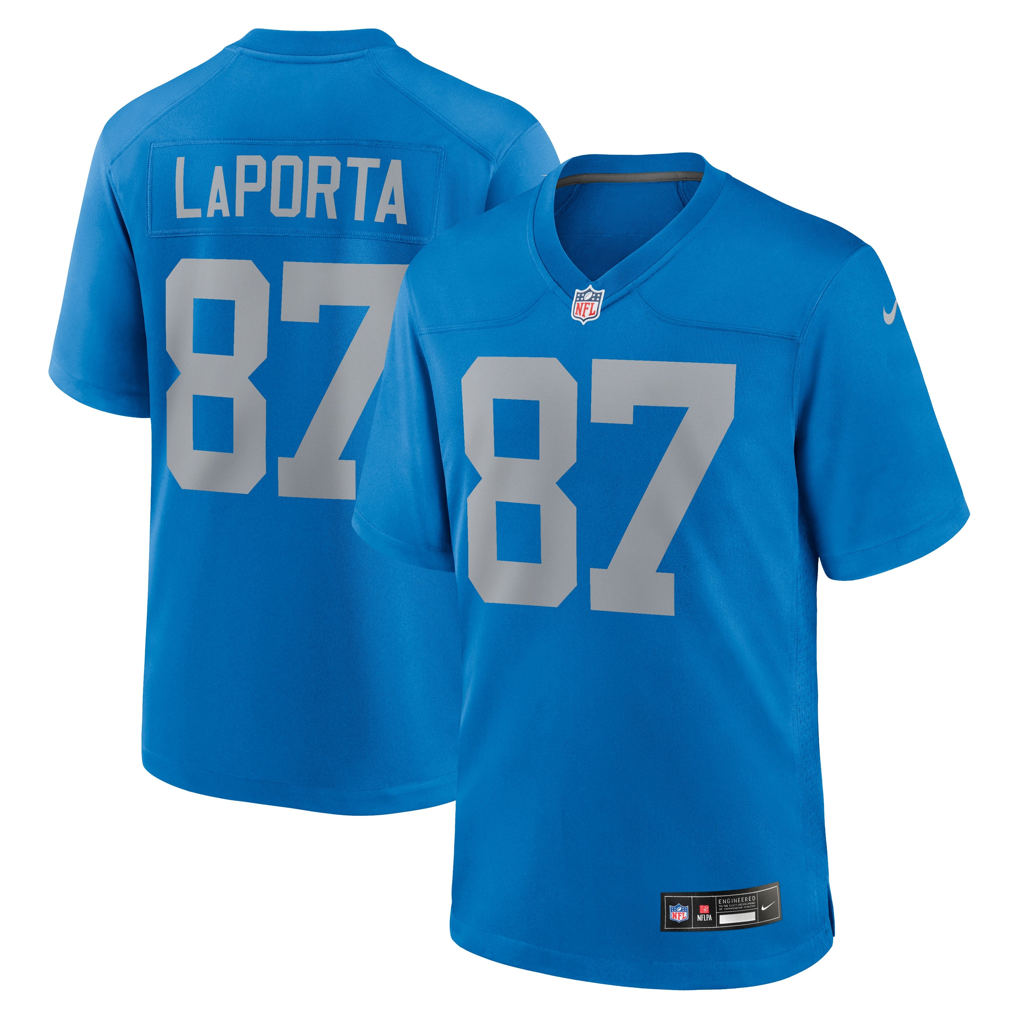 Sam LaPorta Detroit Lions Alternate Game Jersey - Blue | Stitched Football Jersey TJS0815