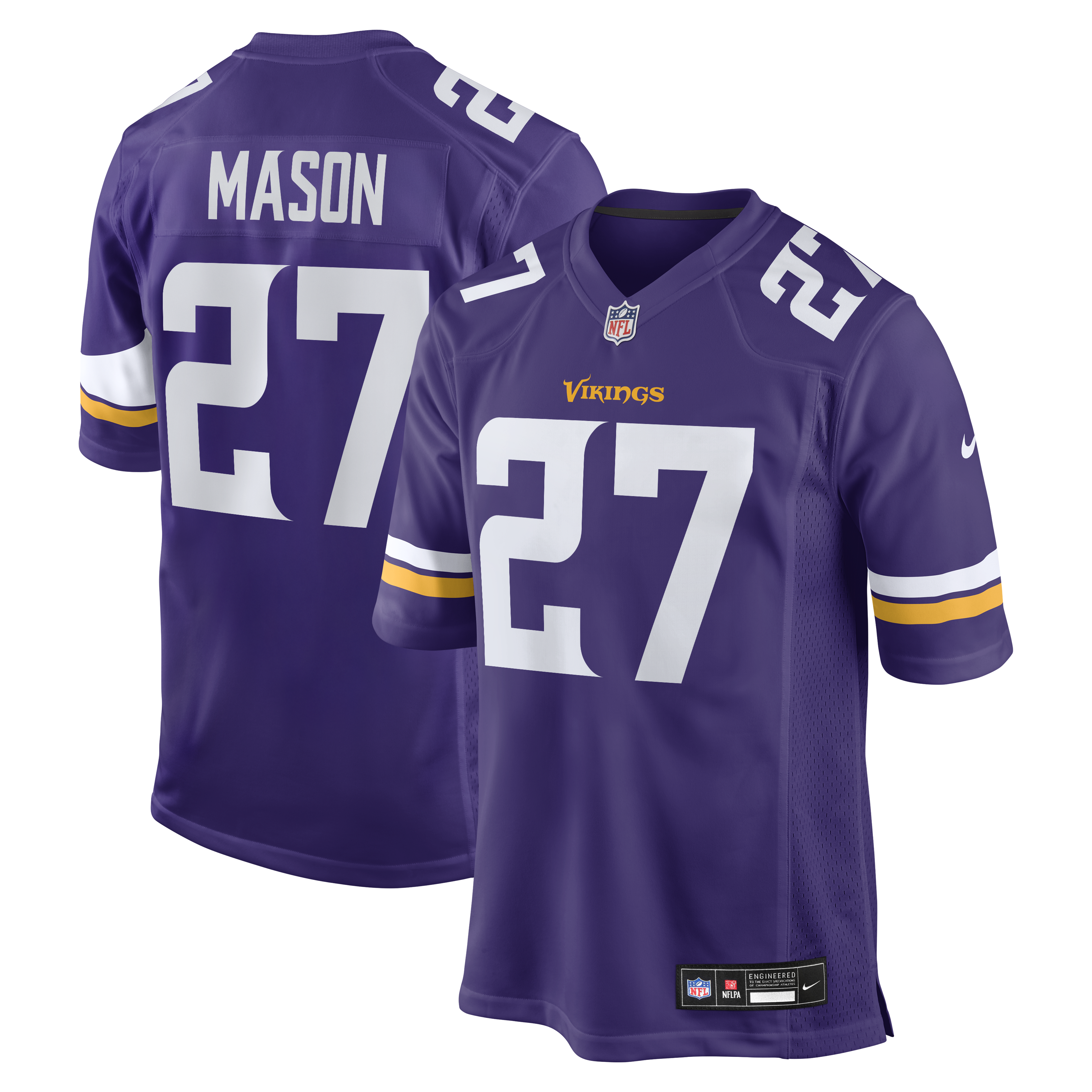 Jordan Mason Minnesota Vikings Team Game Jersey - Purple | Stitched Football Jersey TJS0819