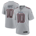 Drake Maye New England Patriots Atmosphere Fashion Game Jersey - Gray | Stitched Football Jersey TJS0803