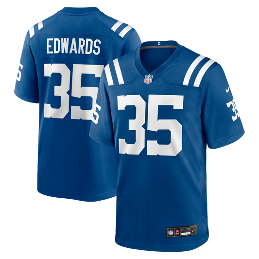 Johnathan Edwards Indianapolis Colts Team Game Jersey - Royal | Stitched Football Jersey TJS0851
