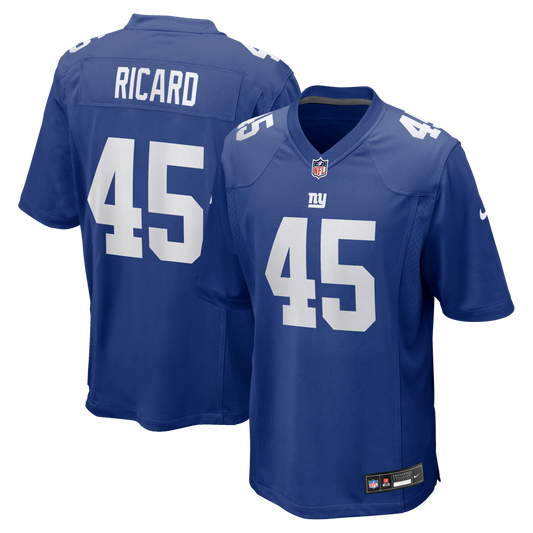 Patrick Ricard New York Giants Team Game Jersey - Royal | Stitched Football Jersey TJS0876
