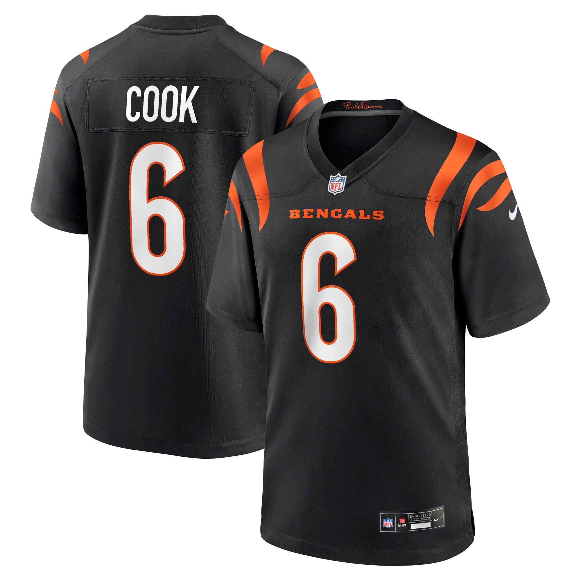 Bryan Cook Cincinnati Bengals Team Game Jersey - Black | Stitched Football Jersey TJS0825