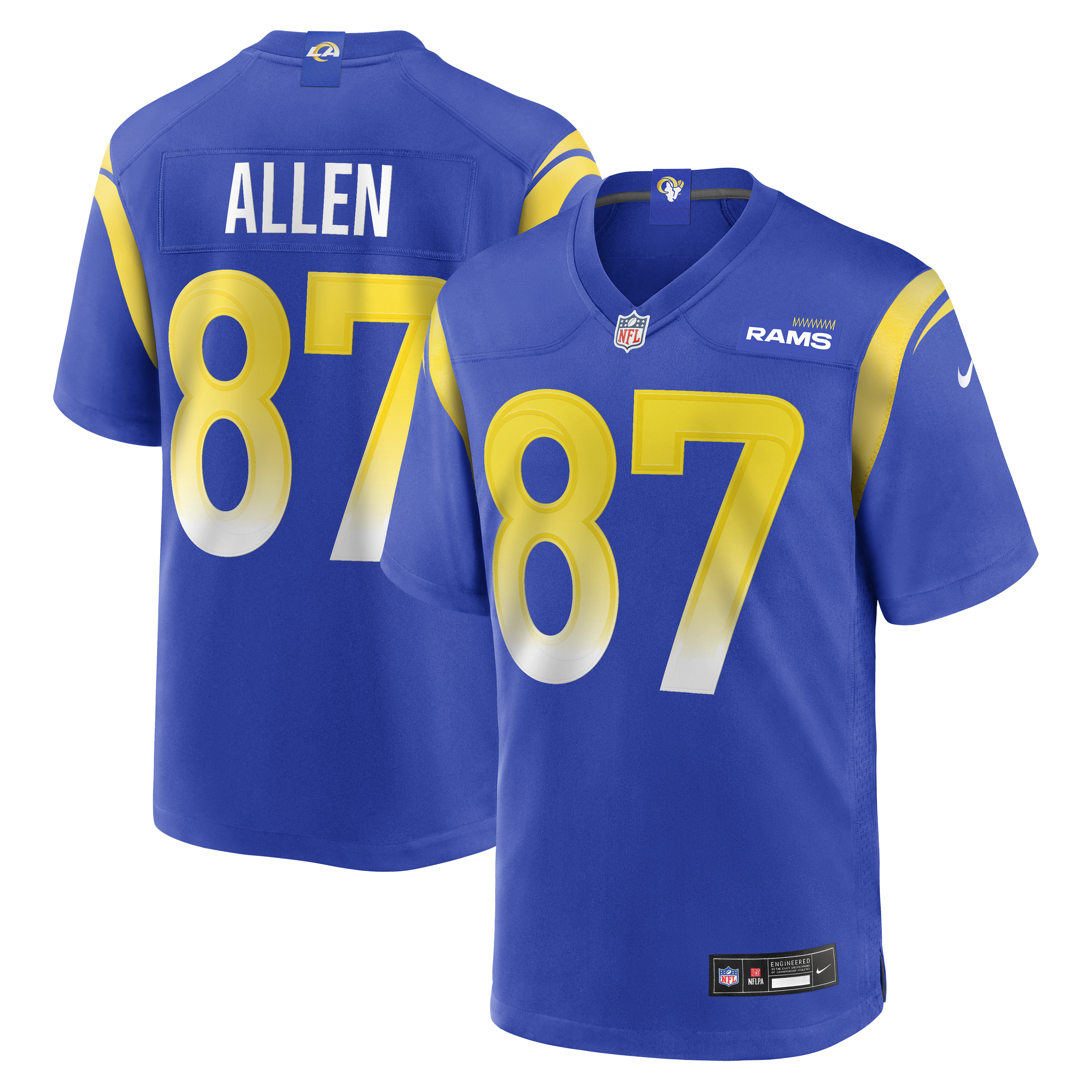 Davis Allen Los Angeles Rams Home Game Jersey - Royal | Stitched Football Jersey TJS0827