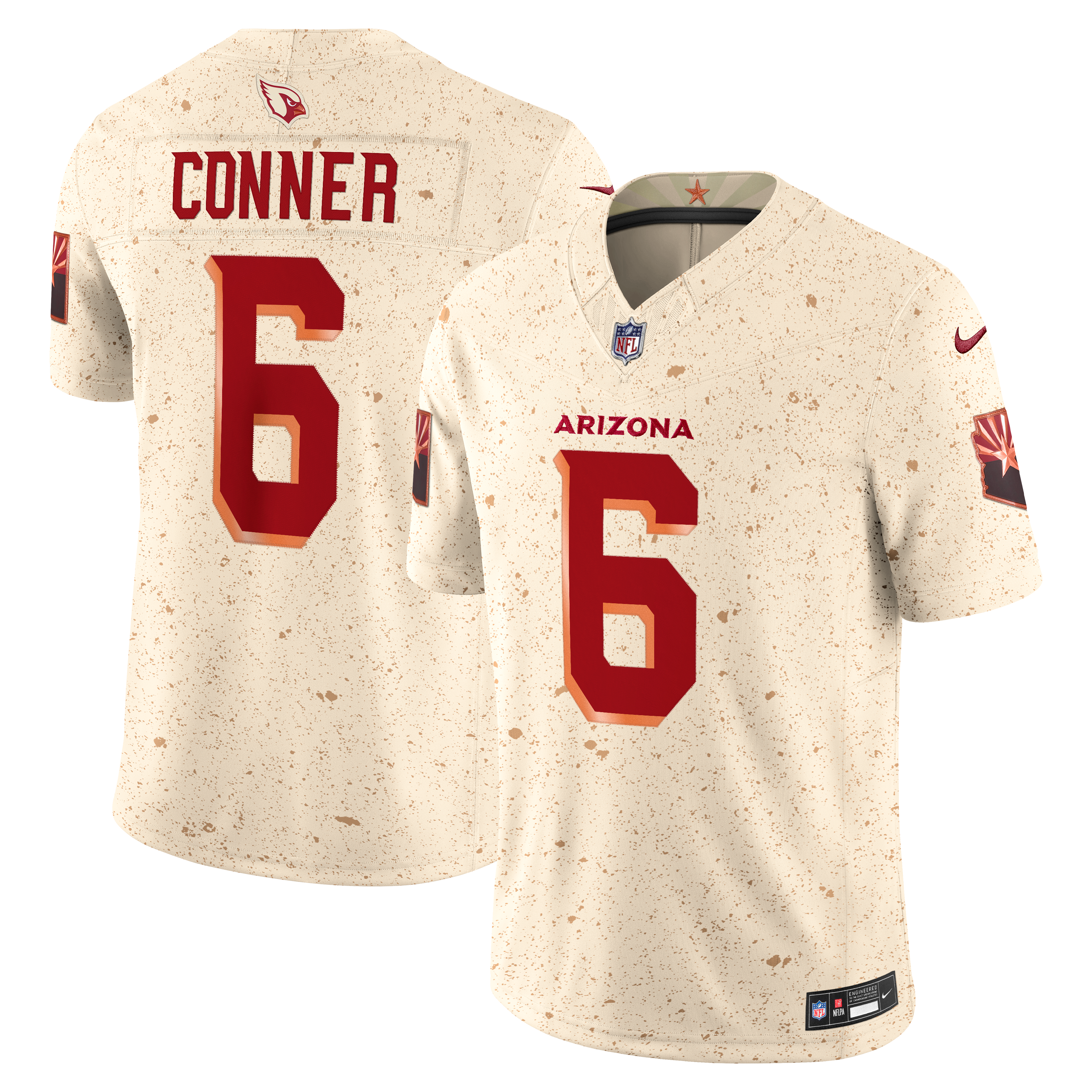 James Conner Arizona Cardinals 2025 Rivalries Collection Stitched Limited Jersey - Natural | Stitched Football Jersey TJS0878