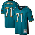 Tony Boselli Jacksonville Jaguars M & N Legacy Replica Jersey - Teal | Stitched Football Jersey TJS0858