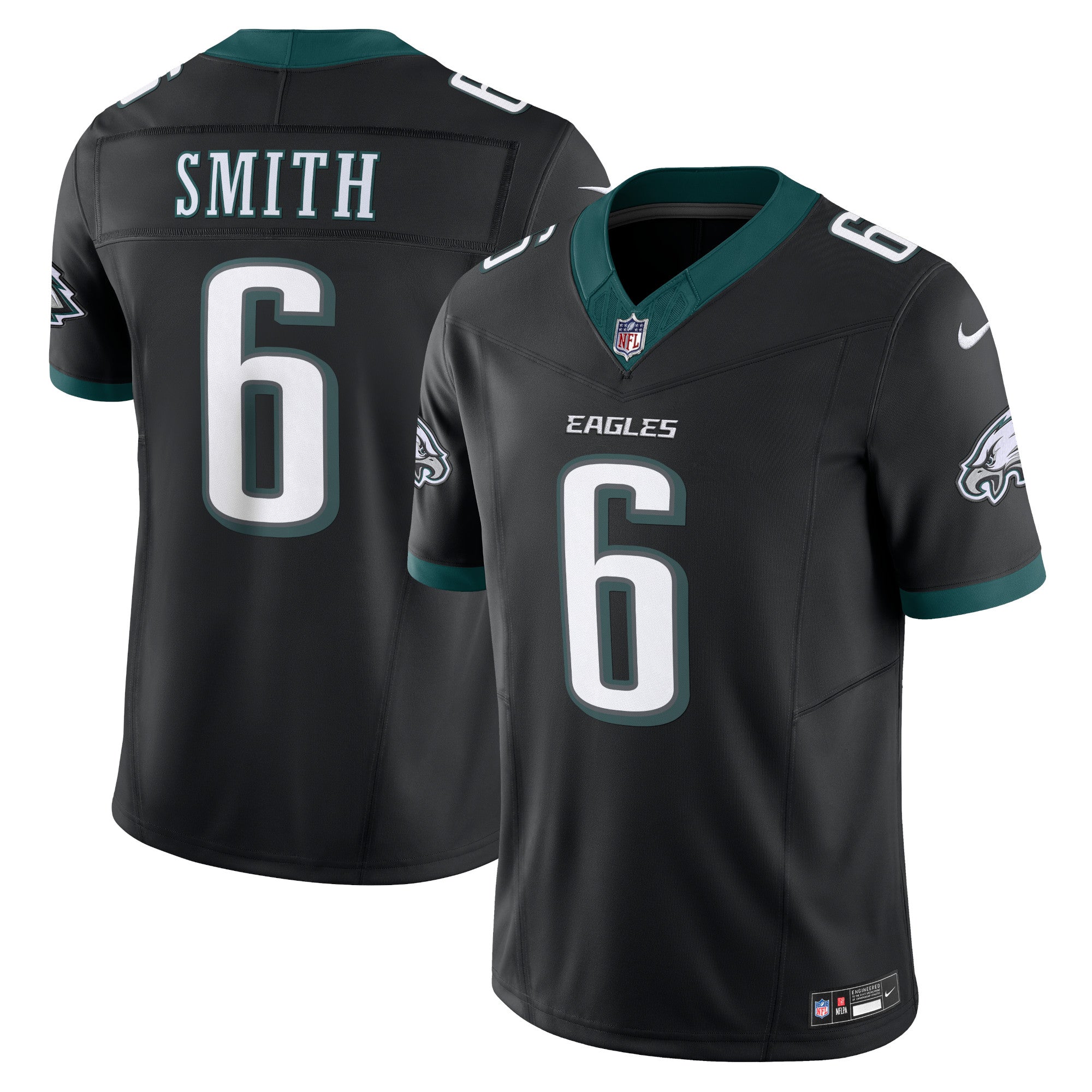 DeVonta Smith Philadelphia Eagles Alternate Vapor F.U.S.E. Limited Jersey - Black | Stitched Football Jersey TJS0868
