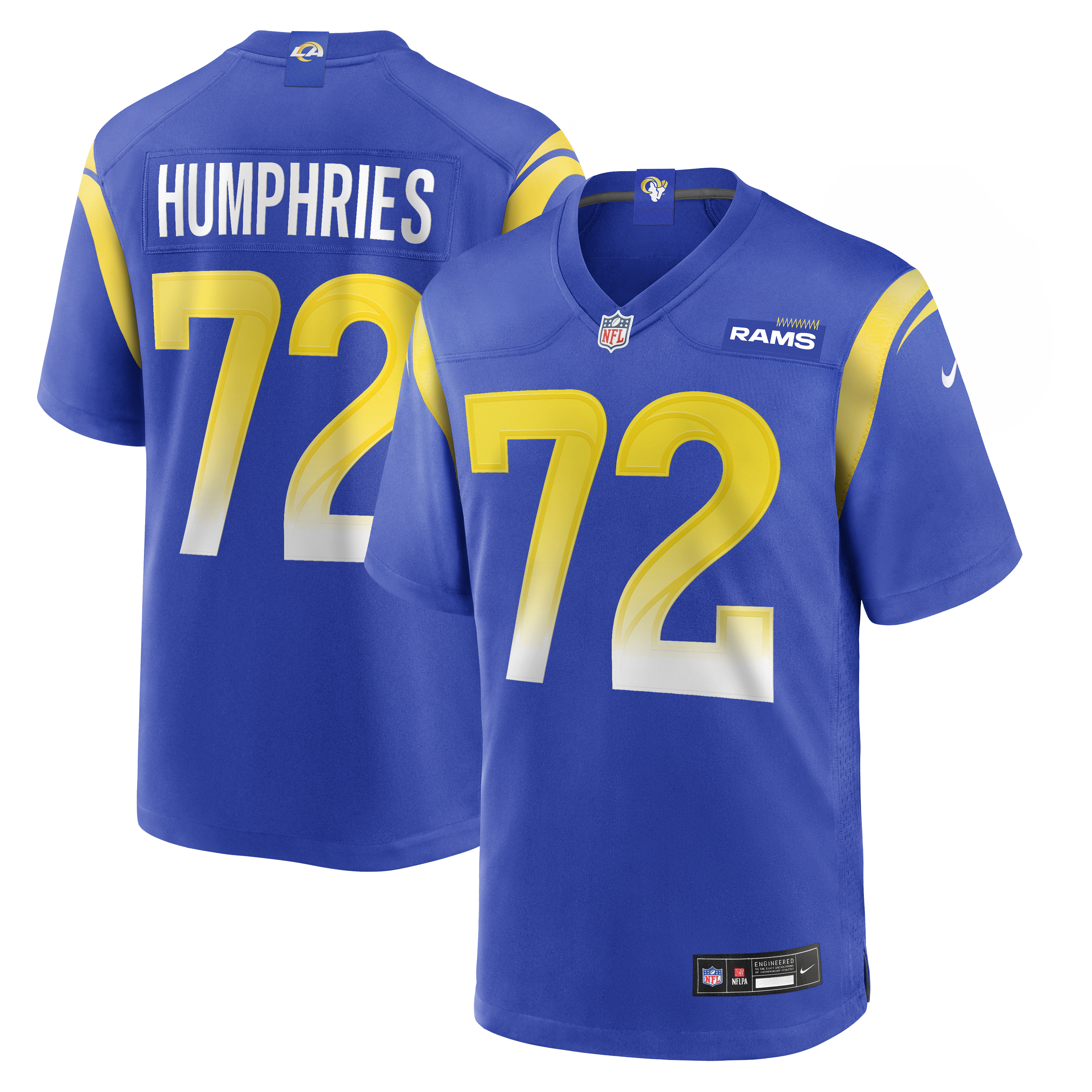 D.J. Humphries Los Angeles Rams Team Game Jersey - Royal | Stitched Football Jersey TJS0839