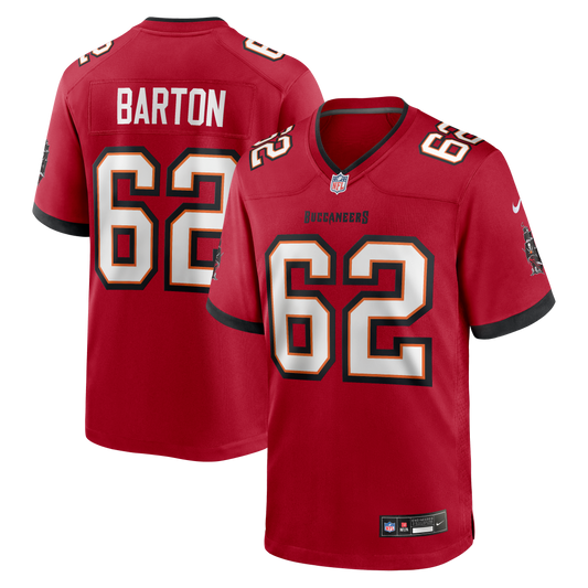 Graham Barton Tampa Bay Buccaneers Player Game Jersey - Red | Stitched Football Jersey TJS0829
