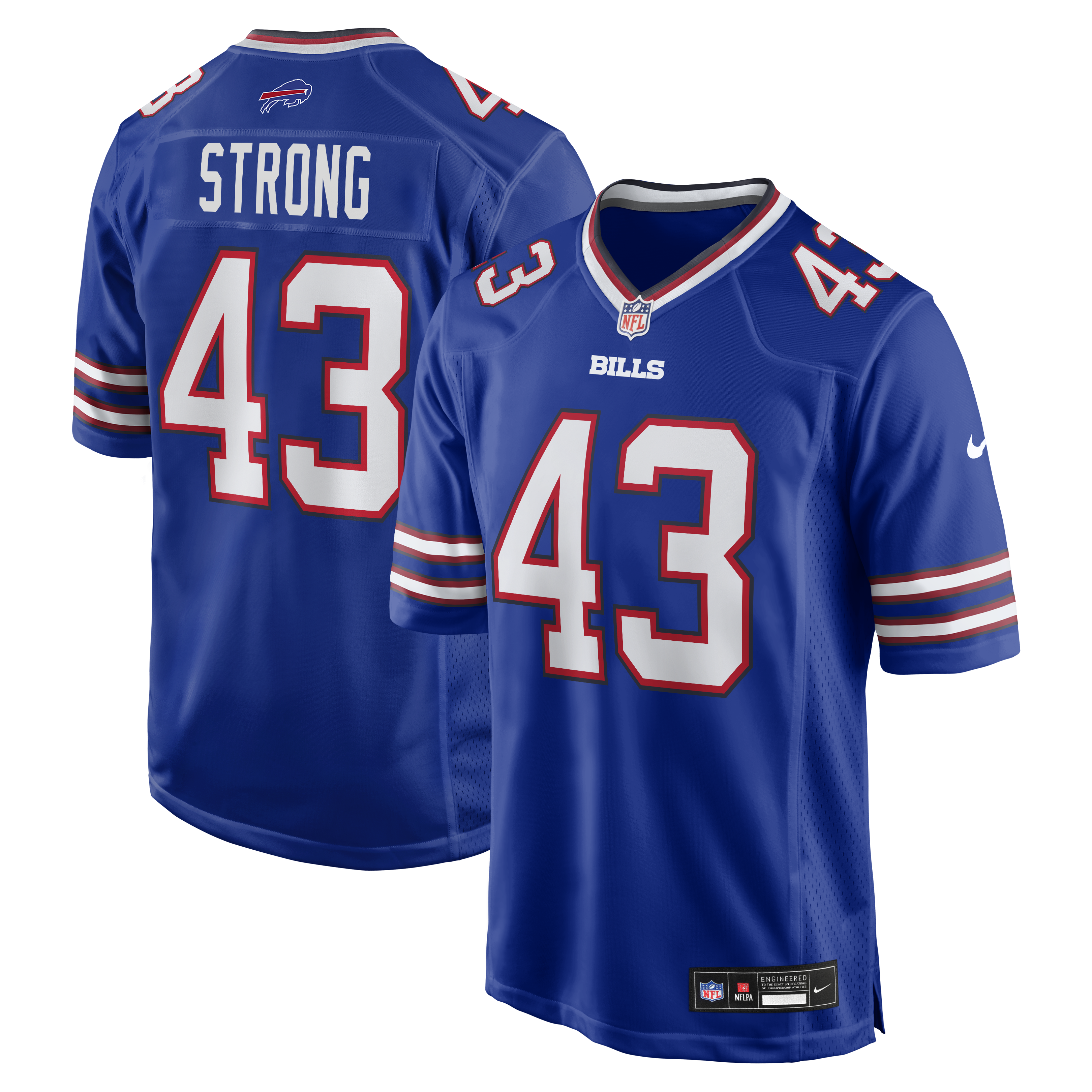Dorian Strong Buffalo Bills Team Game Jersey - Royal | Stitched Football Jersey TJS0871