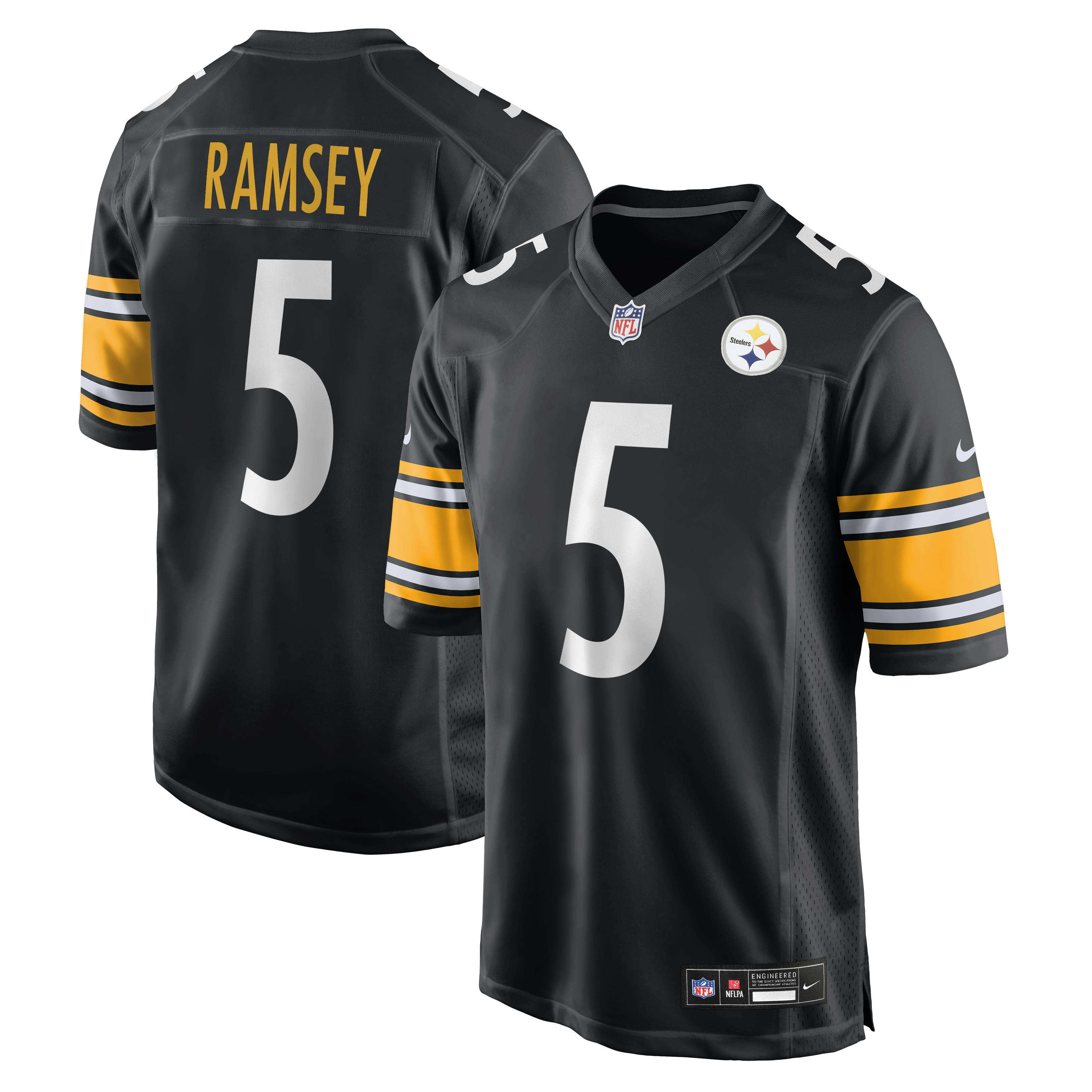 Jalen Ramsey Pittsburgh Steelers Team Game Jersey - Black | Stitched Football Jersey TJS0817