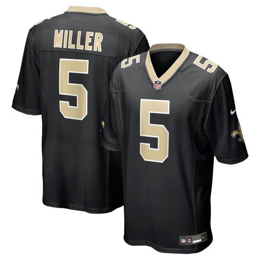 Kendre Miller New Orleans Saints Team Game Jersey - Black | Stitched Football Jersey TJS0809