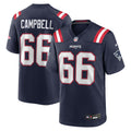 Will Campbell New England Patriots Team Game Jersey - Navy | Stitched Football Jersey TJS0834